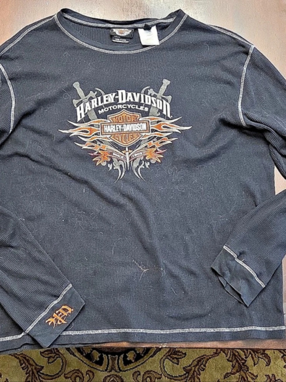 Harley-Davidson Long Sleeve Graphic Tee XL Black